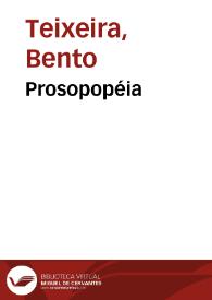 Prosopopéia / Bento Teixeira | Biblioteca Virtual Miguel de Cervantes