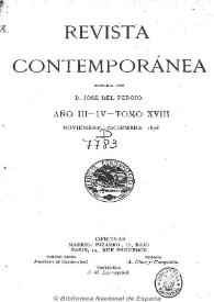 Revista Contemporánea | Biblioteca Virtual Miguel de Cervantes
