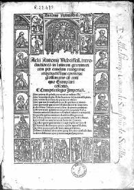 Introductiones in latinam grammaticem | Biblioteca Virtual Miguel de Cervantes