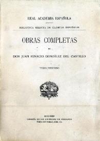 Obras completas de Juan Ignacio González del Castillo. Tomo Segundo | Biblioteca Virtual Miguel de Cervantes