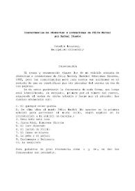 Concordancias al Félix Muriel de Rafael Dieste / Estelle Irizarry | Biblioteca Virtual Miguel de Cervantes