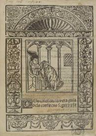 Dels co[n]fessors la vera guia, dels confitens segura via | Biblioteca Virtual Miguel de Cervantes