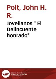 Jovellanos " El Delincuente honrado" | Biblioteca Virtual Miguel de Cervantes
