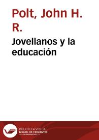 Jovellanos y la educación | Biblioteca Virtual Miguel de Cervantes
