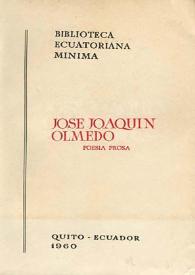 José Joaquín Olmedo : poesía-prosa | Biblioteca Virtual Miguel de Cervantes