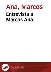 Entrevista a Marcos Ana | Biblioteca Virtual Miguel de Cervantes