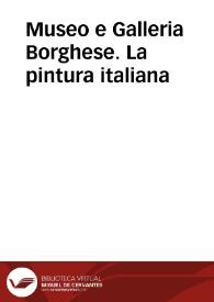 Museo y Galería Borghese. La pintura italiana | Biblioteca Virtual Miguel de Cervantes