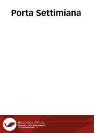 Porta Settimiana | Biblioteca Virtual Miguel de Cervantes