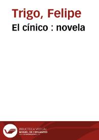 El cínico : novela / de Felipe Trigo; ilustraciones de Estevan | Biblioteca Virtual Miguel de Cervantes