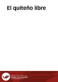 El quiteño libre | Biblioteca Virtual Miguel de Cervantes