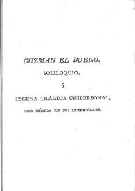 Guzmán el bueno / Tomás de Iriarte | Biblioteca Virtual Miguel de Cervantes