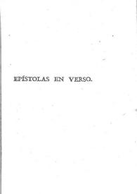 Epístolas en verso / Tomás de Iriarte | Biblioteca Virtual Miguel de Cervantes