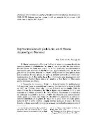 Representaciones de gladiadores en el Museo Arqueológico Nacional de Madrid / José M.ª Blázquez Martínez | Biblioteca Virtual Miguel de Cervantes