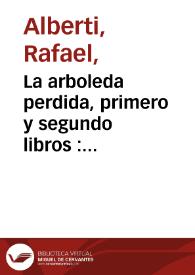 La arboleda perdida, primero y segundo libros : (1920-1931) [Fragmento] / Rafael Alberti | Biblioteca Virtual Miguel de Cervantes
