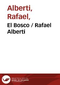 El Bosco / Rafael Alberti | Biblioteca Virtual Miguel de Cervantes