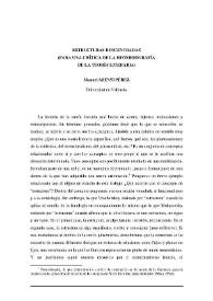 Estructuras descentradas (para una crítica historiográfica de la teoría literaria) / Manuel Asensi Pérez | Biblioteca Virtual Miguel de Cervantes