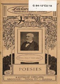 Poesies / Manuel Milà i Fontanals | Biblioteca Virtual Miguel de Cervantes