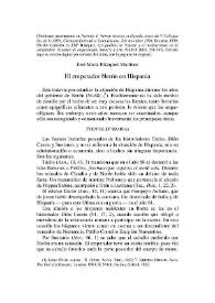El emperador Nerón en Hispania / José María Blázquez Martínez | Biblioteca Virtual Miguel de Cervantes