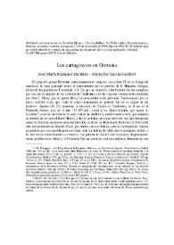 Los cartagineses en Oretania / José María Blázquez Martínez, M.ª Paz García-Gelabert | Biblioteca Virtual Miguel de Cervantes