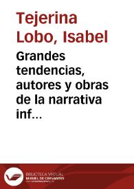 Grandes tendencias, autores y obras de la narrativa infantil y juvenil española actual / Isabel Tejerina Lobo | Biblioteca Virtual Miguel de Cervantes