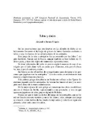 Tabas y dados / Alejandro Ramos Folqués | Biblioteca Virtual Miguel de Cervantes