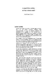 A papel bien sabido, no hay cómico malo / Jesús Campos García | Biblioteca Virtual Miguel de Cervantes