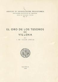 El oro de los tesoros de Villena / por J. M.ª Soler García | Biblioteca Virtual Miguel de Cervantes