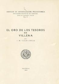 El oro de los tesoros de Villena / por J. M.ª Soler García | Biblioteca Virtual Miguel de Cervantes