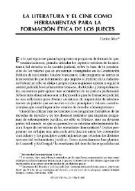 La literatura y el cine como herramientas para la formación ética de los jueces | Biblioteca Virtual Miguel de Cervantes