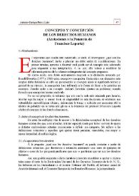 Concepto y concepción de los derechos humanos (Acotaciones a la ponencia de Francisco Laporta) | Biblioteca Virtual Miguel de Cervantes
