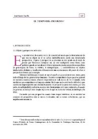 El tiempo del «progreso» | Biblioteca Virtual Miguel de Cervantes