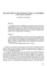 Rocas blandas y riesgos en el sur de la Comunidad Valenciana (España) | Biblioteca Virtual Miguel de Cervantes