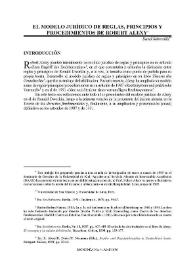 El Modelo Jurídico de Reglas, Principios y Procedimientos de Robert Alexy | Biblioteca Virtual Miguel de Cervantes