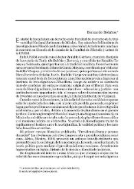Testimonios sobre la Filosofía del Derecho contemporáneo en México / Bernardo Bolaños Guerra | Biblioteca Virtual Miguel de Cervantes