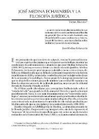 José Medina Echevarría y la filosofía jurídica | Biblioteca Virtual Miguel de Cervantes