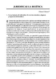 Juridificar la bioética / Manuel Atienza | Biblioteca Virtual Miguel de Cervantes