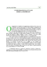 Consideraciones actuales sobre la propiedad | Biblioteca Virtual Miguel de Cervantes