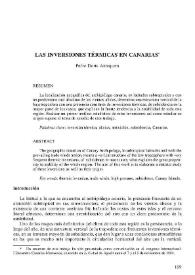 Las inversiones térmicas en Canarias | Biblioteca Virtual Miguel de Cervantes
