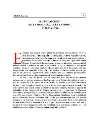 El fundamento de la democracia en la obra de Elías Díaz | Biblioteca Virtual Miguel de Cervantes