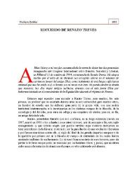 Recuerdo de Renato Treves / Norberto Bobbio; traducción de Luis Rodríguez Abascal | Biblioteca Virtual Miguel de Cervantes