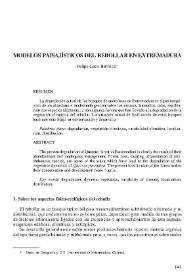 Modelos paisajísticos del rebollar en Extremadura | Biblioteca Virtual Miguel de Cervantes