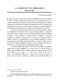 La corrupción y el liberalismo del favor / Jesús Silva-Herzog Márquez | Biblioteca Virtual Miguel de Cervantes