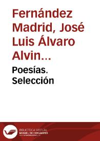 Poesías. Selección / José Fernández Madrid | Biblioteca Virtual Miguel de Cervantes