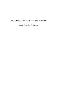 Las guerras cántabras en las fuentes / Joaquín González Echegaray | Biblioteca Virtual Miguel de Cervantes