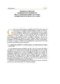 Sistemas jurídicos modernos en transición : Sobre la comunicación jurídica en las teorías contemporáneas de las normas y de la acción | Biblioteca Virtual Miguel de Cervantes