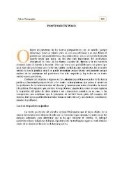 Postpositivismo | Biblioteca Virtual Miguel de Cervantes