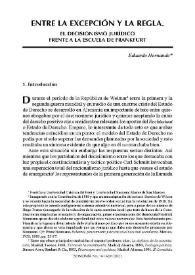 Entre la excepción y la regla / Eduardo Hernando | Biblioteca Virtual Miguel de Cervantes