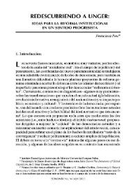 Redescubriendo a Unger / Francisca Pou | Biblioteca Virtual Miguel de Cervantes