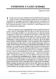 Entrevista a Ulises Schmill / Napoleón Conde | Biblioteca Virtual Miguel de Cervantes