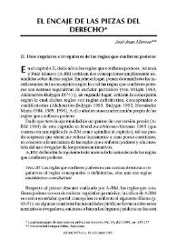 El encaje de las piezas del derecho / José Juan Moreso | Biblioteca Virtual Miguel de Cervantes